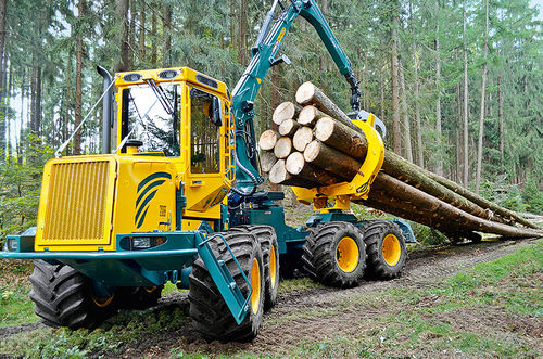 Abatteuse forestière sur pneus - HSM 208F Kombi 11t  - HSM - Hohenloher Spezial-Maschinenbau GmbH & Co. K - porteur forestier