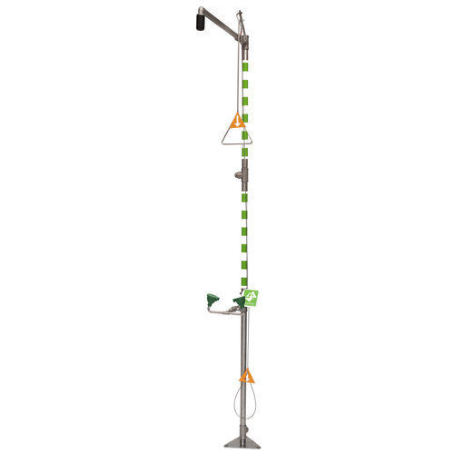Douche de sécurité sur pied - 797 6176 - GIA Premix AB - avec douche oculaire/faciale
