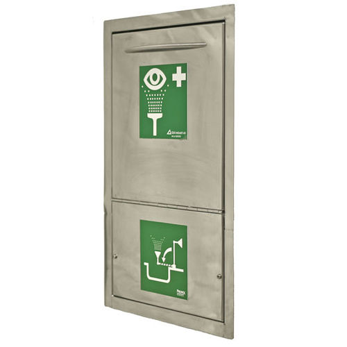 Douche oculaire murale - 822 3589 - GIA Premix AB - en plastique / automatique / en acier inoxydable