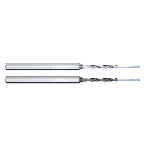 Foret monobloc - CrazyDrill Cool - Mikron Group - pour matériaux non-ferreux / en carbure / pour trous profonds