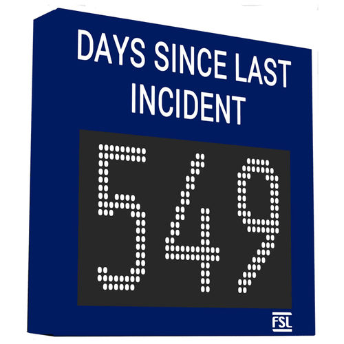 Afficheur numérique - FSL Electronics - de sécurité / pour la prévention des accidents
