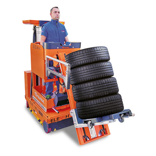 Chariot préparateur de commandes électrique - 75 Tires - Faraone Industrie Spa - vertical