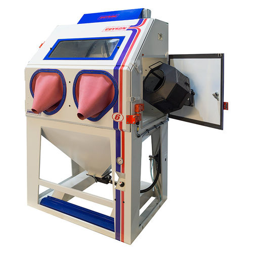 Cabine de sablage manuelle - Euroblast Plus - GUYSON - à dépression / à tambour rotatif / pour applications aérospatiales