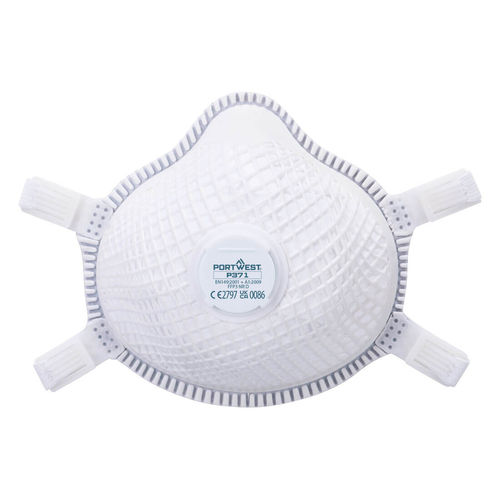 Masque de protection jetable - P371WHR - Portwest Clothing Ltd - demi-masque / fixé derrière la tête / blanc