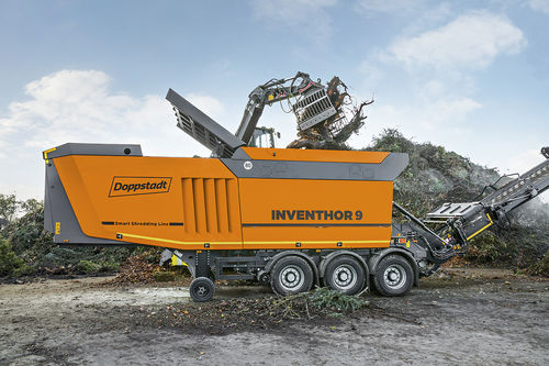 Déchiqueteur primaire - Inventhor 9 - Doppstadt - à 1 arbre / pour le bois / de déchets solides et en vrac
