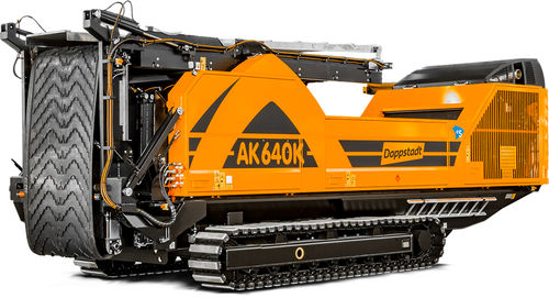 Broyeur de déchets - AK 640 K - Doppstadt - à marteaux / en acier inoxydable / pour le recyclage