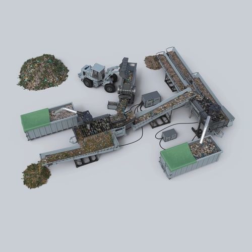 Station de traitement des déchets de chantier - Doppstadt - biodéchet