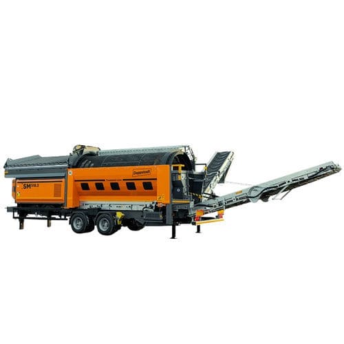 Crible à criblage sec - SM 518.3 - Doppstadt - pour le recyclage / à tambour / pour déchets