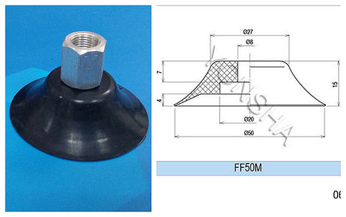 Ventouse ronde - FF50M - TBM LIMITED - plate / multi fonction / pour le vide