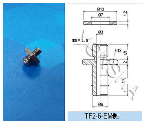 Raccord pneumatique - TF2-6-EM5 - TBM LIMITED - à visser