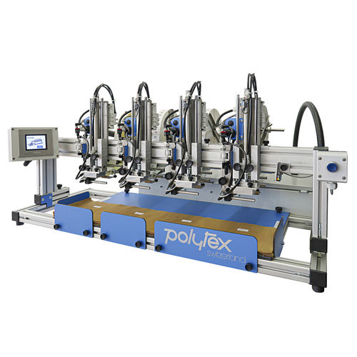 Applicateur d'étiquettes automatique - LA - Polytex - pour échantillons de tissu / pour l'industrie textile / pour étiquettes auto-adhésives