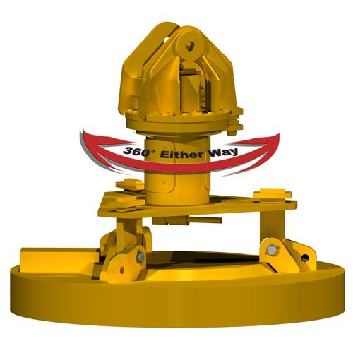 Électroaimant de levage à commutation électrique - MR 360 - Builtrite Mfg - pour engin de manutention / compact / circulaire
