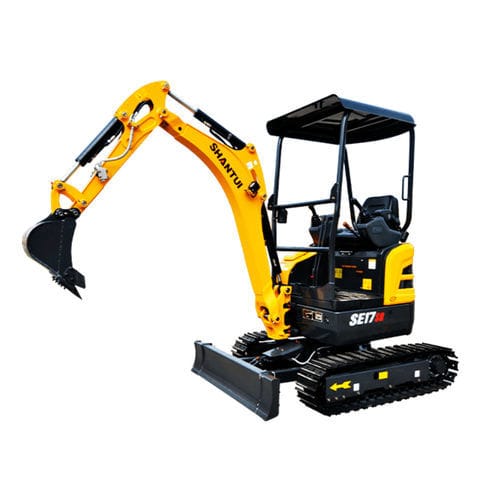 Mini pelle - SE17SR - SHANDONG SHANTUI CONSTRUCTION MACHINERY IMP&EXP CO - sur chenilles / diesel / pour chantier de construction