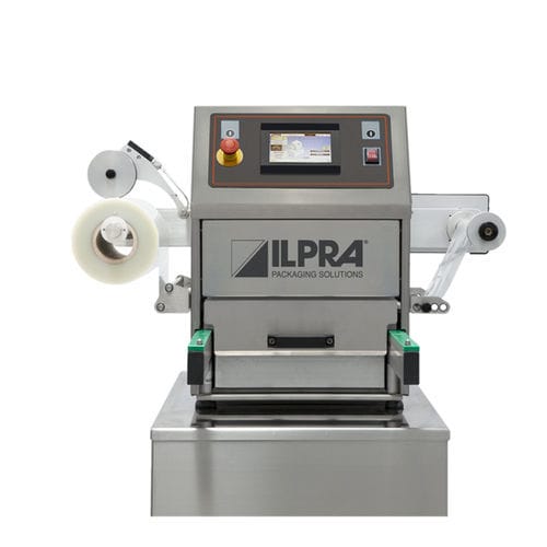 Thermoscelleuse de barquette pour barquettes - FOODPACK BASIC - Ilpra S.p.A. - linéaire / semi-automatique / pour l'industrie agroalimentaire