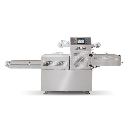 Thermoscelleuse de barquette linéaire - FOODPACK 1440 - Ilpra S.p.A. - automatique / pour l'industrie agroalimentaire / pour barquettes