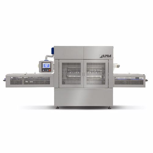 Thermoscelleuse de barquette linéaire - FOODPACK HYPER - Ilpra S.p.A. - automatique / pour l'industrie agroalimentaire / pour barquettes
