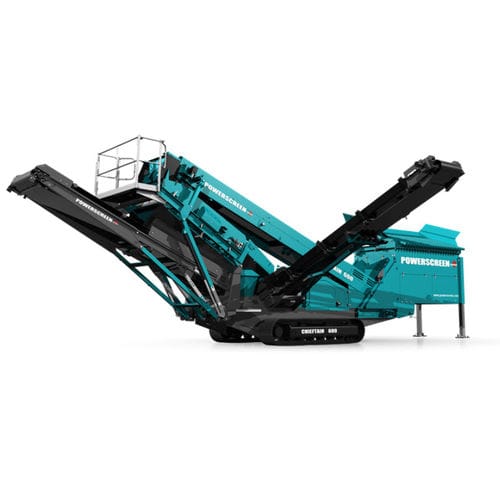 Crible pour mine - CHIEFTAIN 600 - Powerscreen - mobile / pour produits en vrac / 2 fractions