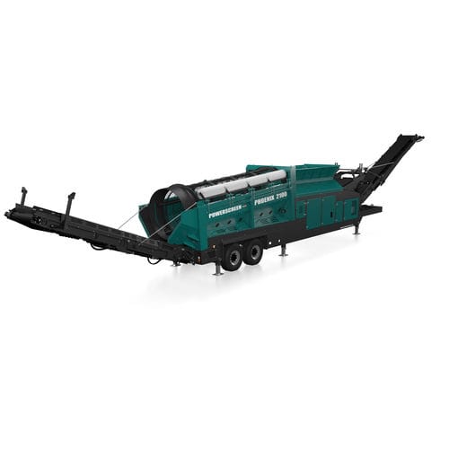 Crible de contrôle - PHOENIX 2100 - Powerscreen - pour le bois / vibrant / à tambour