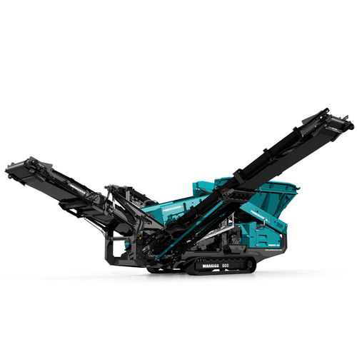 Crible pour chantier de construction - WARRIOR 800 - Powerscreen - mobile / vibrant linéaire / pour produits en vrac