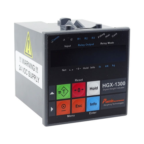 Indicateur de pesage affichage LCD - HGX-1300 - Puls Electronic - encastrable / robuste / résistant aux vibrations