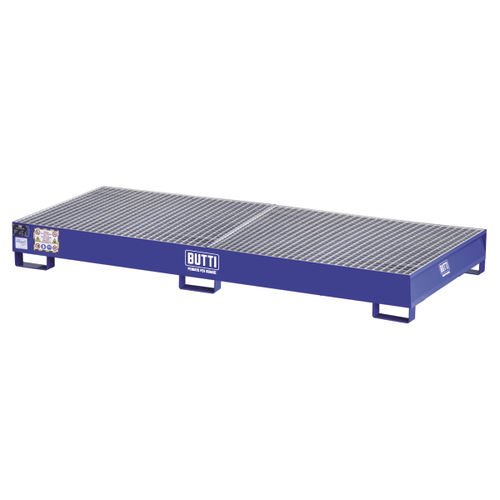 Bac de rétention pour conteneur IBC - 8070V2C - BUTTI - pour fûts / en acier / avec grille galvanisée
