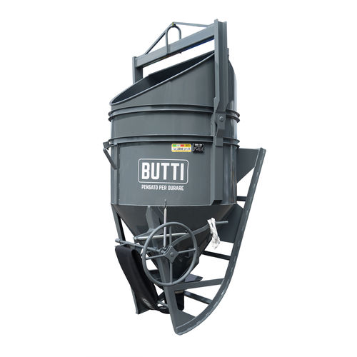 Benne à béton conique - 307CSVU - BUTTI - avec tuyau de vidange