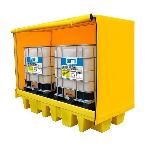 Palette de rétention pour conteneur IBC - 8070V2CPT - BUTTI - en polyéthylène / en polypropylène