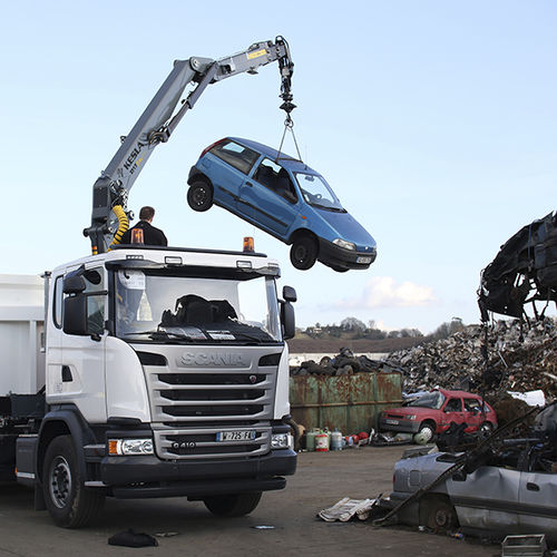 Grue montée sur camion - Z17 CITY series  - Kesla Oyj - à flèche / de levage / avec contrôle de stabilité