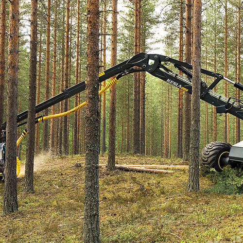 Grue à flêche articulée pour abatteuse forestière - 13H series  - Kesla Oyj