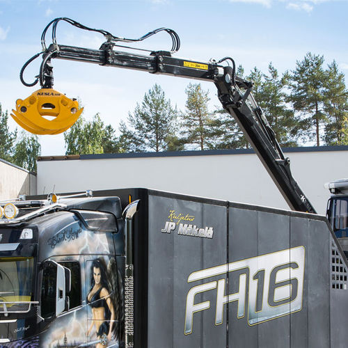 Grue montée sur camion - 2012 series  - Kesla Oyj - à flèche / pour l'industrie du recyclage