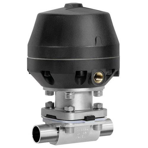 Vanne à membrane - 687 - GEMÜ Gebrüder Müller Apparatebau GmbH & Co. KG - à commande pneumatique / de prélèvement / à bride
