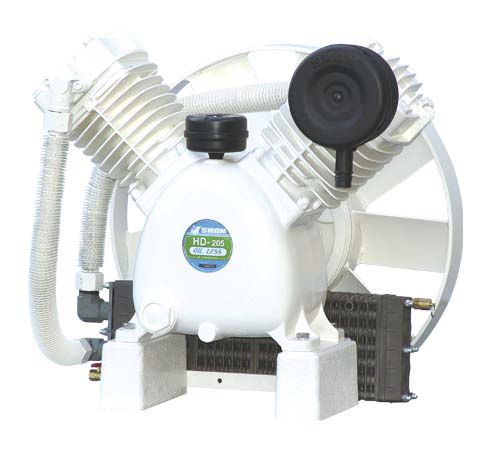 Compresseur à piston - HD series - SWAN AIR COMPRESSOR - d'air / à moteur électrique / stationnaire