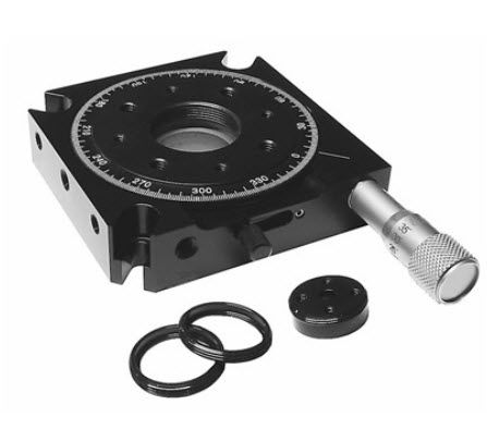 Platine de positionnement rotative - 860-0140 - EKSMA Optics - manuelle / 1 axe