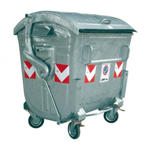 Conteneur à déchets en acier - DAN00 series - DISSET ODISEO, S.L. - pour déchets urbains / pour déchets industriels / à 4 roues