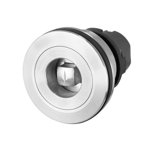 Bouton poussoir avec sélecteur à clé carrée - New Elfin - rotatif / IP65 / monté sur panneau