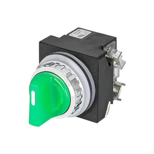 Interrupteur à bouton sélecteur - New Elfin - IP65 / lumineux / monté sur panneau