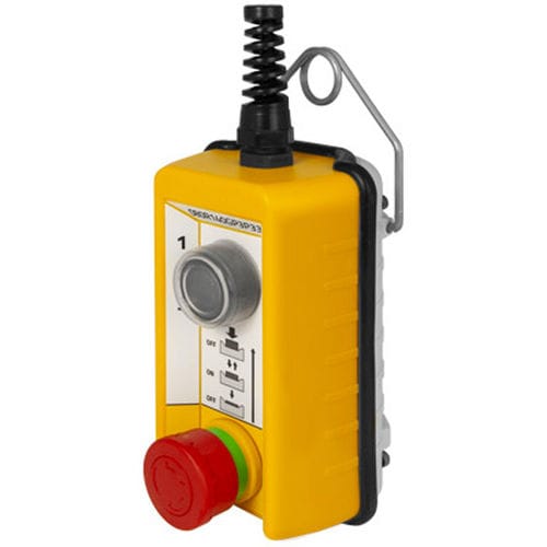 Boîte à boutons à 2 boutons - 080R140GP3P33F - New Elfin - IP67 / d'arrêt d'urgence / industrielle