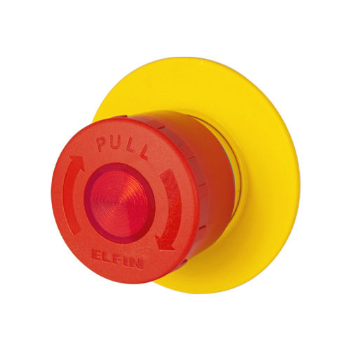 Bouton poussoir d'arrêt d'urgence - 020PTFALR6 - New Elfin - coup de poing / IP66 / lumineux