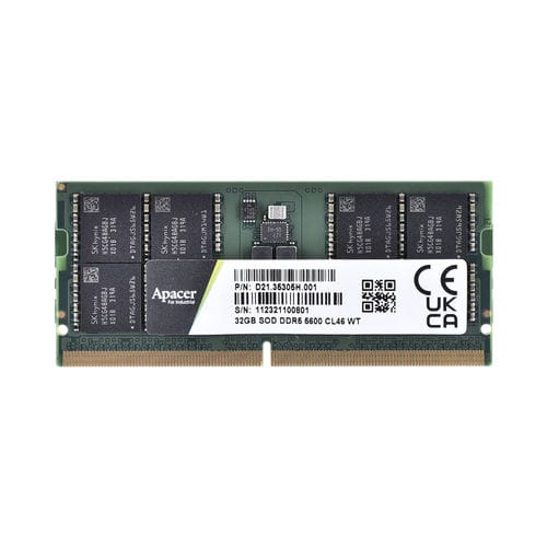 Module de mémoire de petit format à double rangée - Apacer Technology B.V. - DDR5 / industriel
