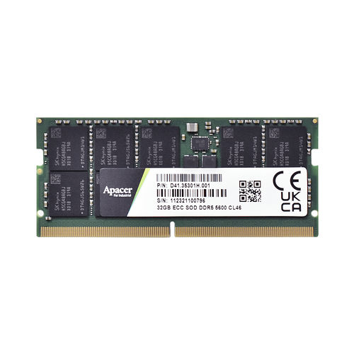 Module de mémoire SDRAM - Apacer Technology B.V. - DDR5 / ECC / industriel