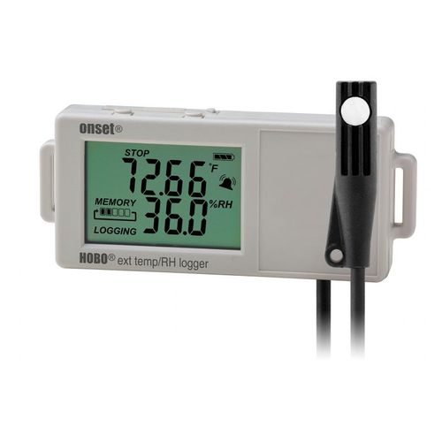 Data logger de température - HOBO UX100-023A - ONSET - d'humidité relative / USB / avec afficheur LCD
