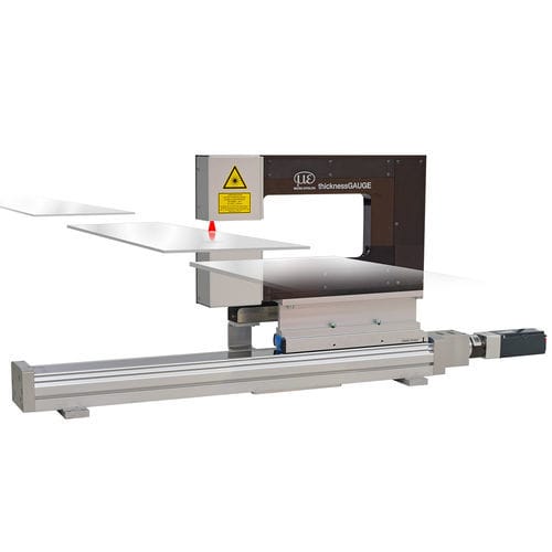 Mesureur d'épaisseur plaque - thicknessGAUGE 3D - MICRO-EPSILON - ruban / pour bande transporteuse / de revêtement