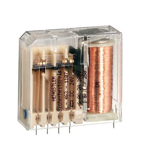 Relais électromécanique DC - H-463 - HENGSTLER - pour circuit imprimé / de puissance / IEC