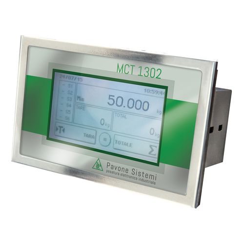Contrôleur de pesage à écran tactile - MCT 1302 - Pavone sistemi