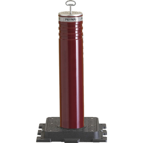 Borne escamotable semi-automatique - 127/P 600SA - PILOMAT - pneumatique / pour zones piétonnes / en acier