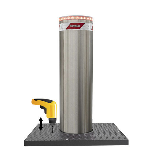 Borne escamotable semi-automatique - 275/K4 900SA - PILOMAT - pneumatique / haute sécurité