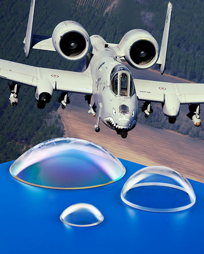 Verre optique en dôme - MELLER OPTICS - en quartz / en germanium / en saphir