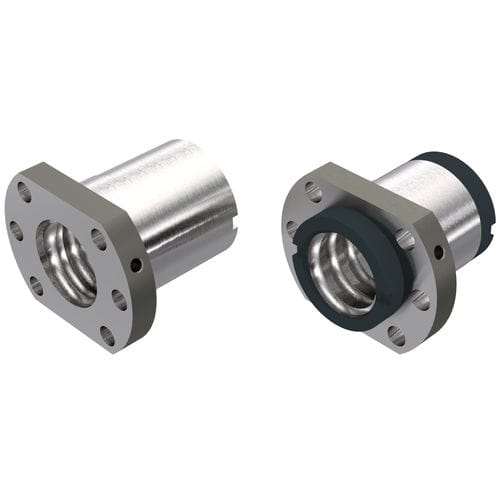 Écrou à embase - KGF-D series - NEFF-Gewindetriebe - à billes / en acier / pour vis à billes