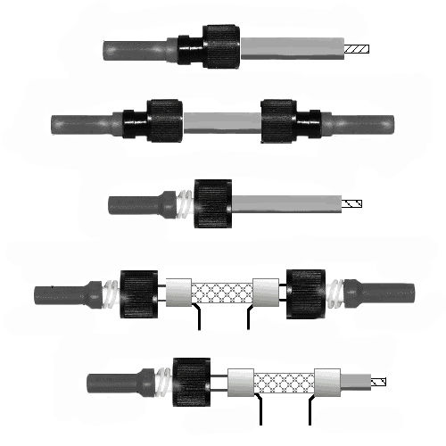 Harnais électrique coaxial - C 740 series - Teledyne Reynolds - haute tension
