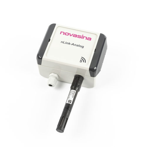 Transmetteur de signal analogique de mesure d'humidité - nLink Analog IP - Novasina AGnsens-ht-eis - pour mesure de température / sans fil / 4-20 mA